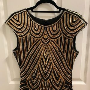 VIJIV Vintage Tassel Flapper Sequin Dress